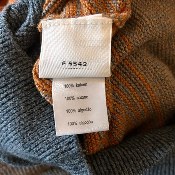 Lacoste Knit Sweater Dress Size 40/M Color Block Red Orange Short Sleeve - Picture 7 of 8